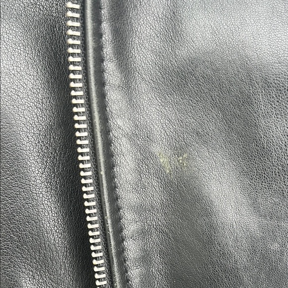 Men's Black Leather Jacket - Picture 10 of 12